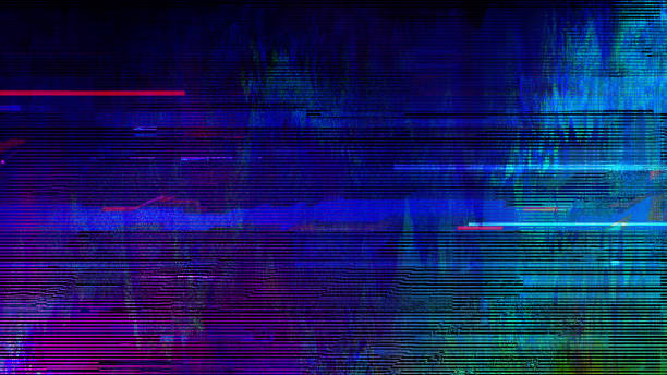 abstrakcyjne tło usterki - glitchy zdjęcia i obrazy z banku zdjęć