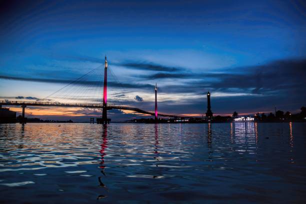 istock Beautiful bridge in asia 1285591401