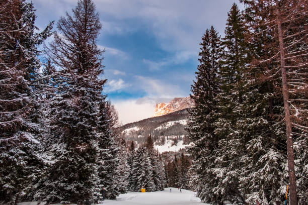 istock Winter sunset in the italian alps 1285596374