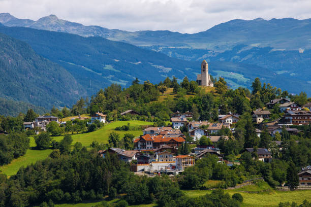 istock Small Italian town in Alps 1285598227