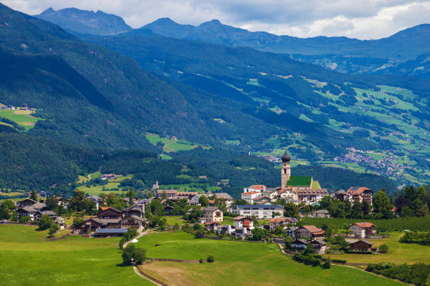 istock Small Italian town in Alps 1285598266