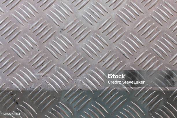 Silver Nonslip Metal Stock Photo - Download Image Now - Close-up, Flooring, Metal