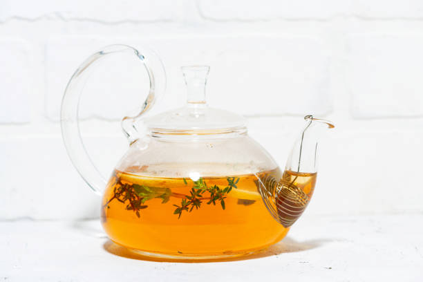 istock flavored black tea with thyme in a glass pot 1285608410
