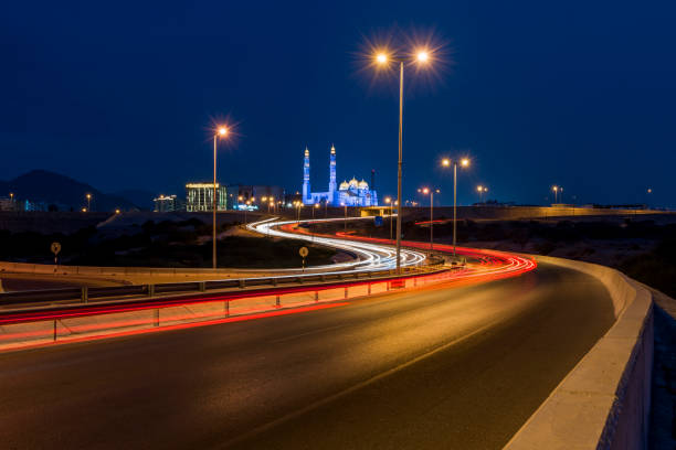 Mohammed Al Ameen Mosque is a magnificent and iconic artistic statement embellishing Oman's skyline situtated in Bousher, MUscat, Sultanate of oman