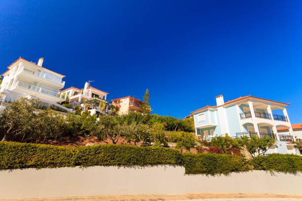 istock Greek town houses architecture 1285612718