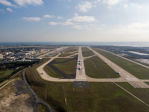 Doha, Qatar - February 20, 2024 : General view of the Hamad International Airport in Doha, Qatar.