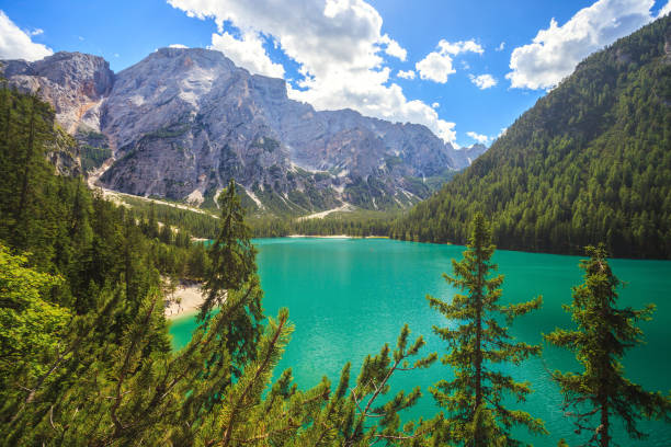 istock Amazing Lake in Italian Alps 1285616132