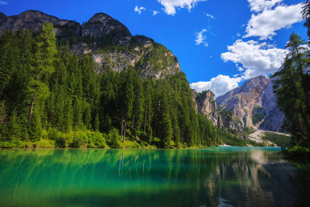 istock Beautiful Braies Lake 1285617146