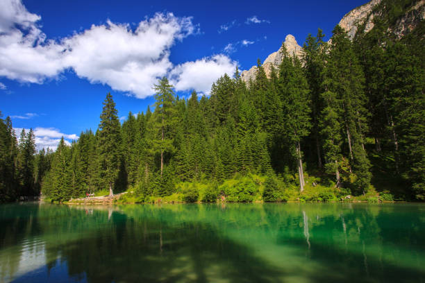 istock Beautiful Braies Lake 1285617337