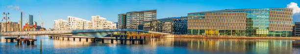 istock Copenhagen blue harbour waterfront developments Vesterbro cityscape panorama Denmark 1285631521