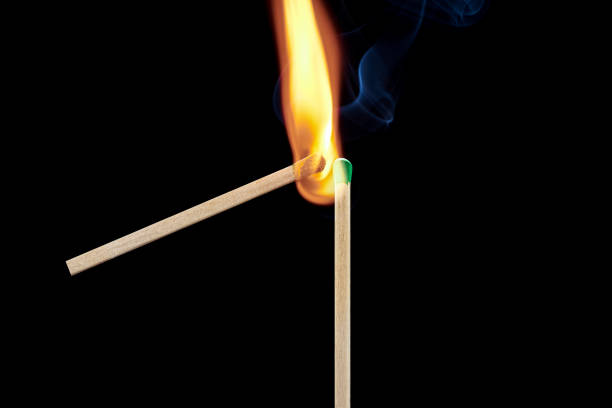 istock One match sets fire to another, the concept is infected with a new idea 1285632624