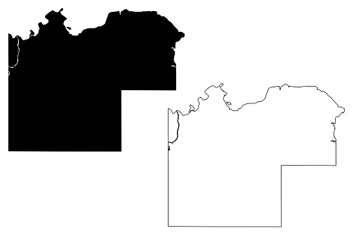 マッケンジー郡ノースダコタ州マップベクトルイラスト落書きスケッチマッケンジーマップ いたずら書きのベクターアート素材や画像を多数ご用意