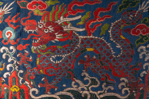 Chinese Dragon Traditional Pattern Background