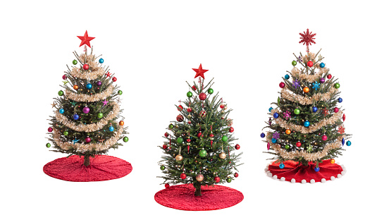 Christmas tree set of three
