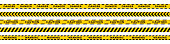 istock Warning stripes set. Danger tapes. Yellow stripes border. Caution tape. Do not cross. 1285639886