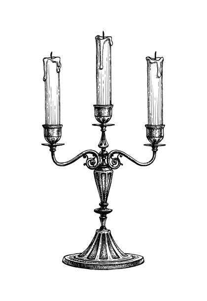 260+ Gothic Candlestick Stock Illustrations, Royalty-Free Vector