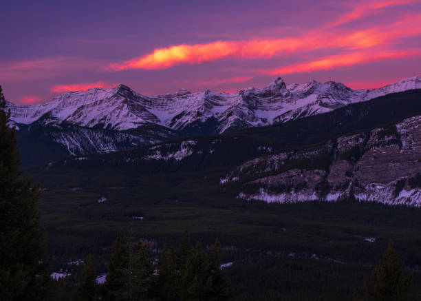 istock Sunrise with pink skies, Kananaskis, Alberta, Canada. 1285645191
