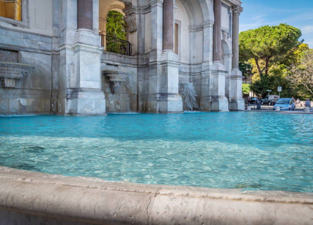 fuente acqua paola en roma - acqua alta fotografías e imágenes de stock