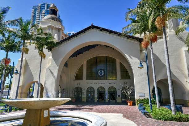 sante fe depot - san diego, califórnia - sante fe home - fotografias e filmes do acervo