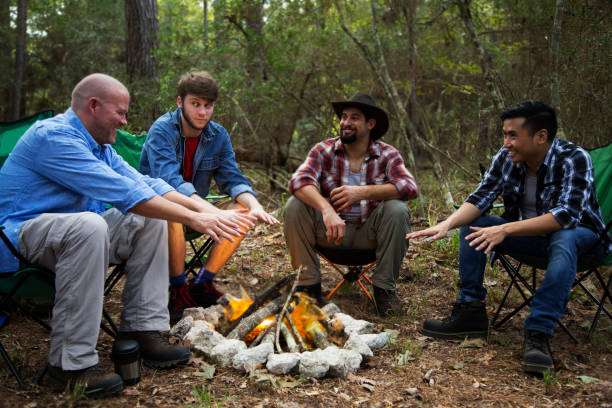 istock Outdoor Adventure.  Multi ethnic group hiking and camping out. 1285659005