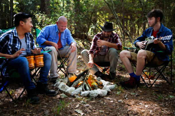istock Outdoor Adventure.  Multi ethnic group hiking and camping out. 1285659562
