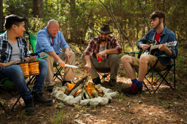 istock Outdoor Adventure.  Multi ethnic group hiking and camping out. 1285659564