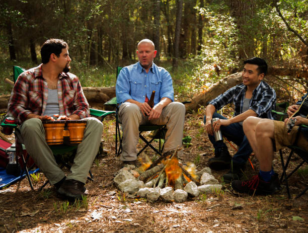 istock Outdoor Adventure.  Multi ethnic group hiking and camping out. 1285659640