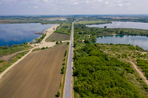 istock top view straight way in summer 1285661869
