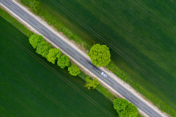 istock top view straight way in summer 1285661943