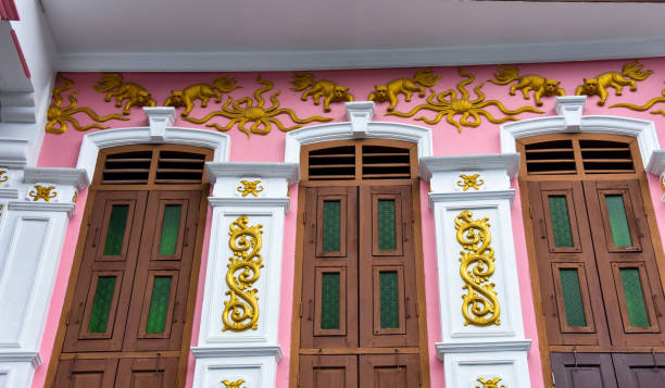 istock colorfully decorated doors and house walls in Phuket 1285661959