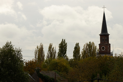 Church on a abandoned village tree Does