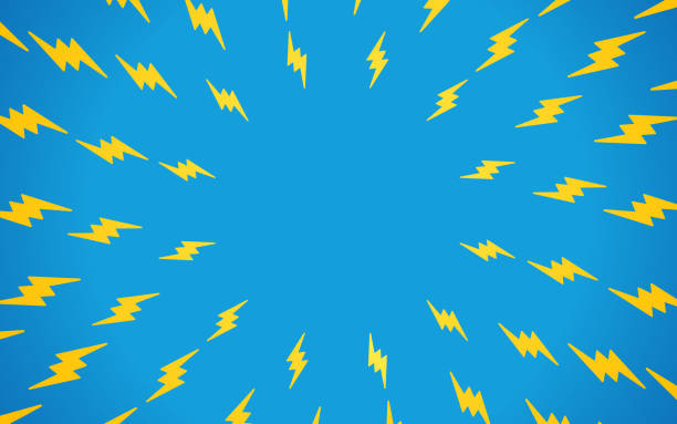 Lightning Bolt Background Pattern Lightning bolt blast line copy space background pattern. abstract vectors power stock illustrations