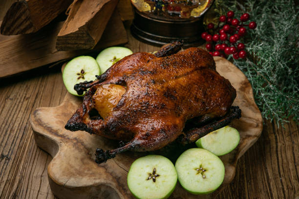 istock Delicious Roast Christmas duck 1285675882