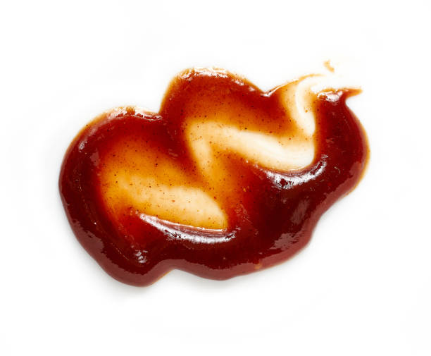 istock barbecue sauce isolated on white background, top view 1285684700