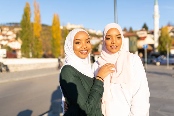 istock Portrait of two young middle eastern women having fun 1285687785