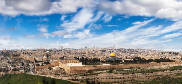 città vecchia a gerusalemme, israele - jerusalem old city middle east religion travel locations foto e immagini stock