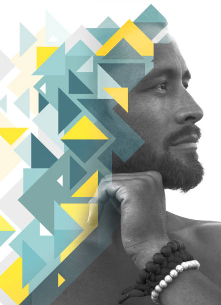 istock Portrait combined with a digital illustration 1285692246