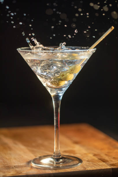 istock Olives dropped into a martini 1285692320
