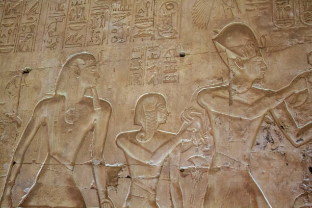 istock Hieroglyph at the Temple's wall at Egypt 1285693466
