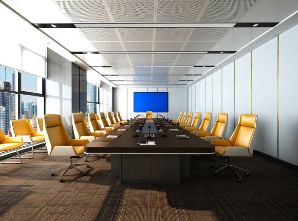 istock 3d render conference and meeting room 1285695418