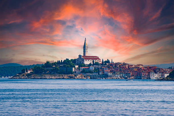 istock Sunset and red skies in Croatia 1285701919