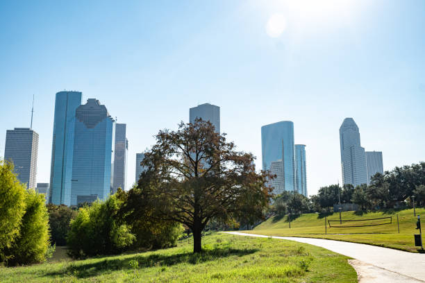 istock Houston Skyline and Eleanor Tinsley Park 1285706659