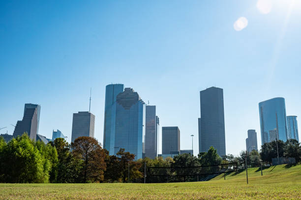 istock Houston Skyline and Eleanor Tinsley Park 1285706660