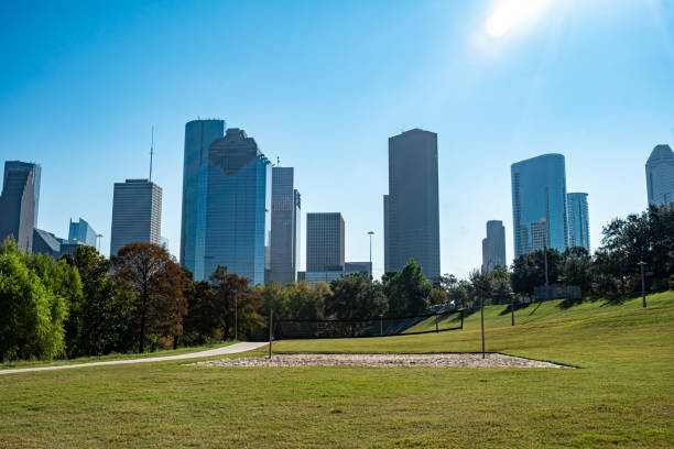 istock Houston Skyline and Eleanor Tinsley Park 1285706689
