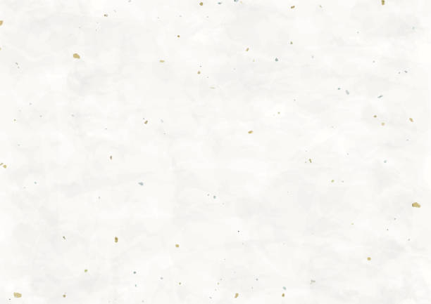 와시 종이 배경 소재, 금과 은잎 벡터 프레임 - washi paper stock illustrations