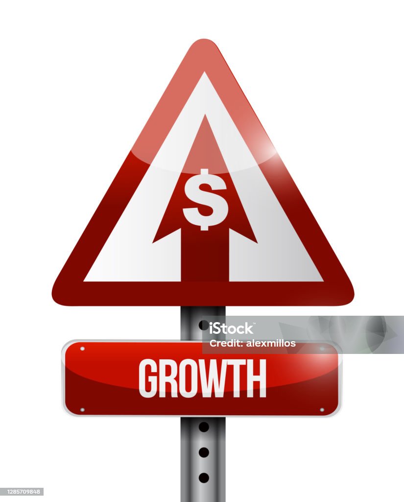 Growth Sign Growth Sign Illustration Design Stock Illustration - Download Image Now ...
