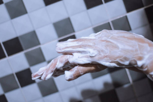 istock Wash your hands with soap to prevent covid 19, 1285714754