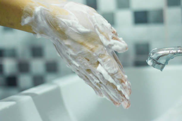 istock Wash your hands with soap to prevent covid 19, 1285714787