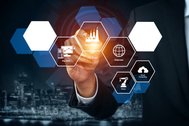 istock Engineering technology and industry 4.0 smart factory concept 1285718298