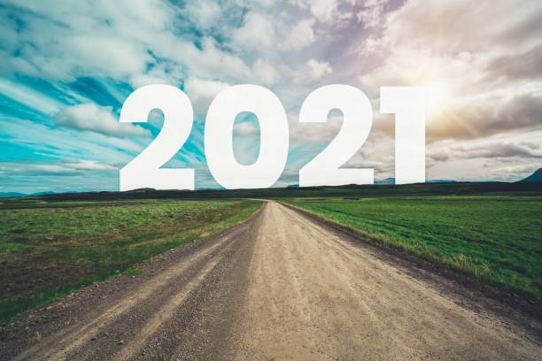 istock 2021 New Year road trip travel and future vision concept . 1285719076